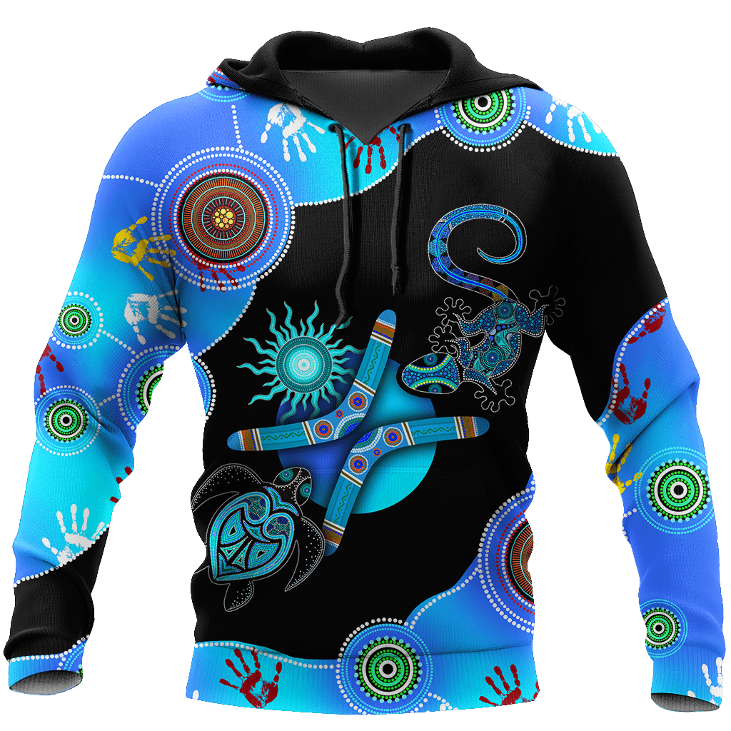 Aboriginal Naidoc Week 2021 Blue Turtle Lizard 3D design Summer shirts