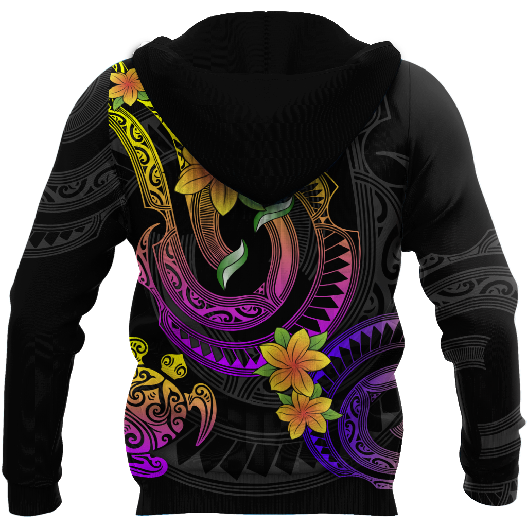 Amazing Polynesian Frangipani Flower Unisex Deluxe Hoodie ML