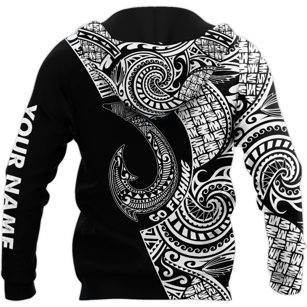 Amazing Polynesian Go Fishing Personalized Unisex Deluxe Hoodie ML