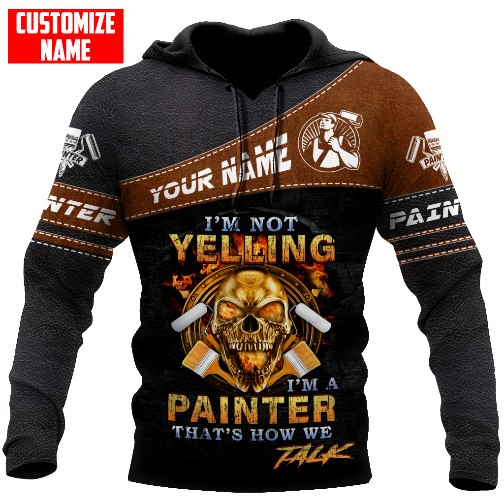 Tmarctee Customized Name House Painter 3D All Over Printed Combo Hoodie + Sweatpant HP33 SN29102103