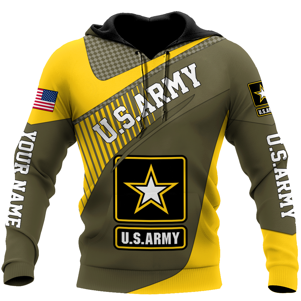 American US Army Personalize 3D All Over Unisex Hoodie