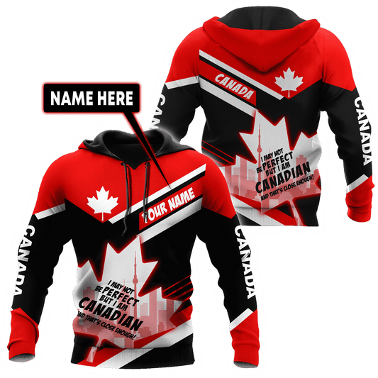 Canada Day No29 Personalized Name Pullover Premium Unisex Hoodie