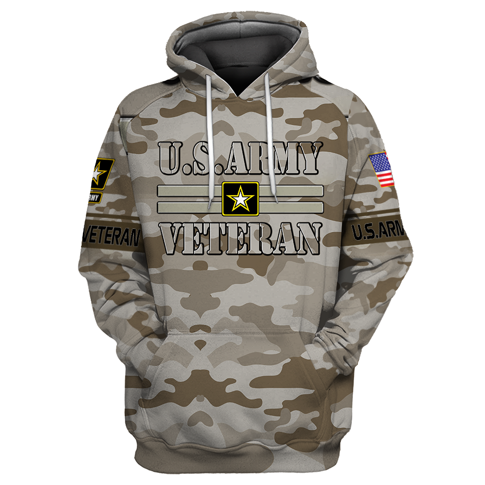 US Army Veteran 3D All Over Printed Shirts PD07122001