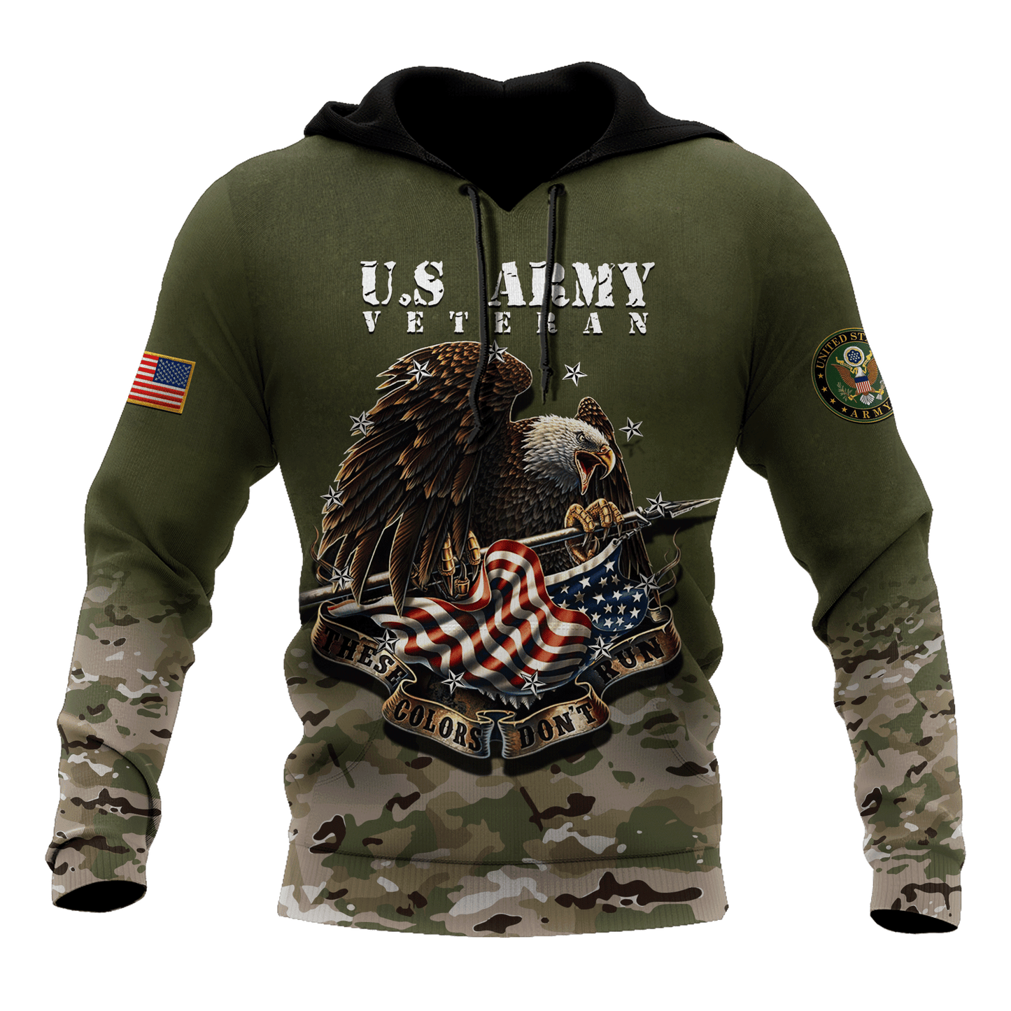 US Veteran 3D All Over Printed Hoodie