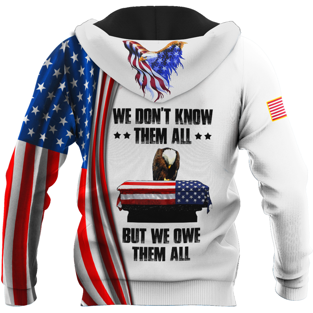 US Veteran 3D All Over Printed Unisex Hoodie