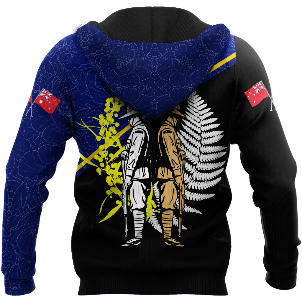 Tmarc Tee Anzac Day blue version Australia and Kiwi 3D print shirts