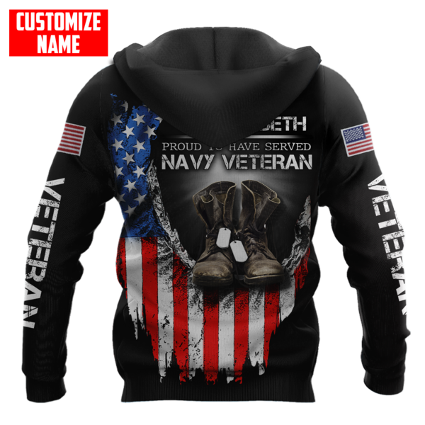 Proud To Have Served Navy Veteran 3D All Over Printed For Man And Women