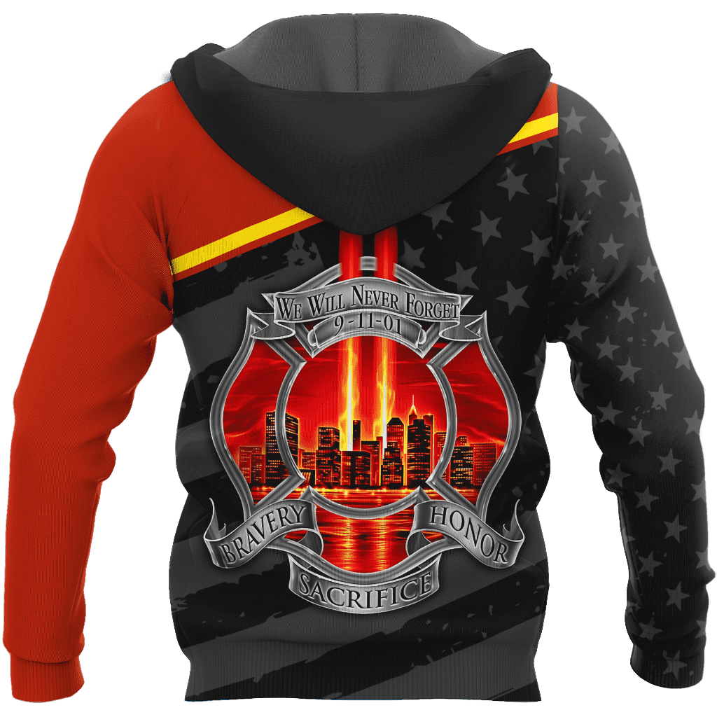Customize Name Firefighter 3D All Over Printed Unisex Shirts