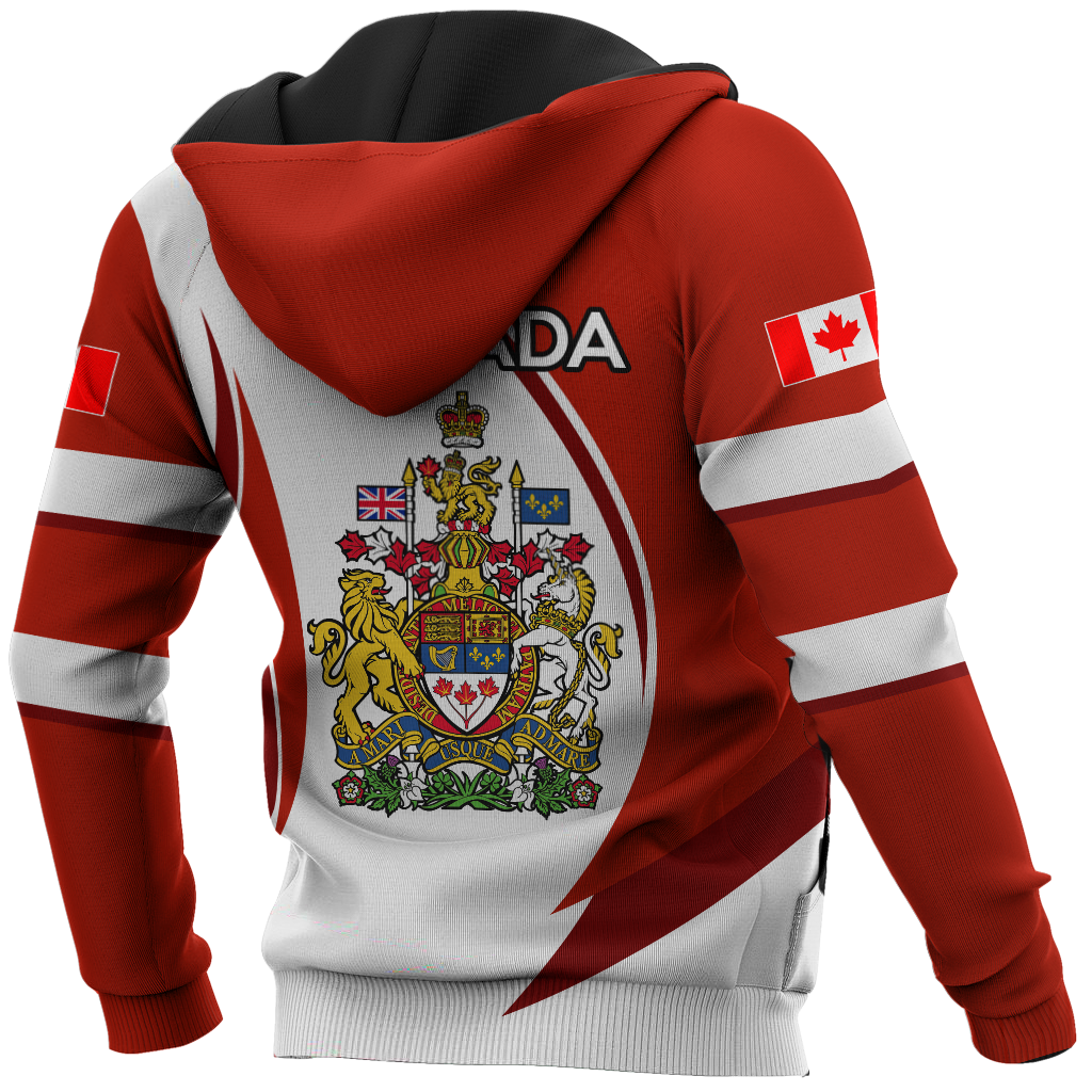 Canada Day No31 Personalized Coast Of Arm Pullover Premium Unisex Hoodie
