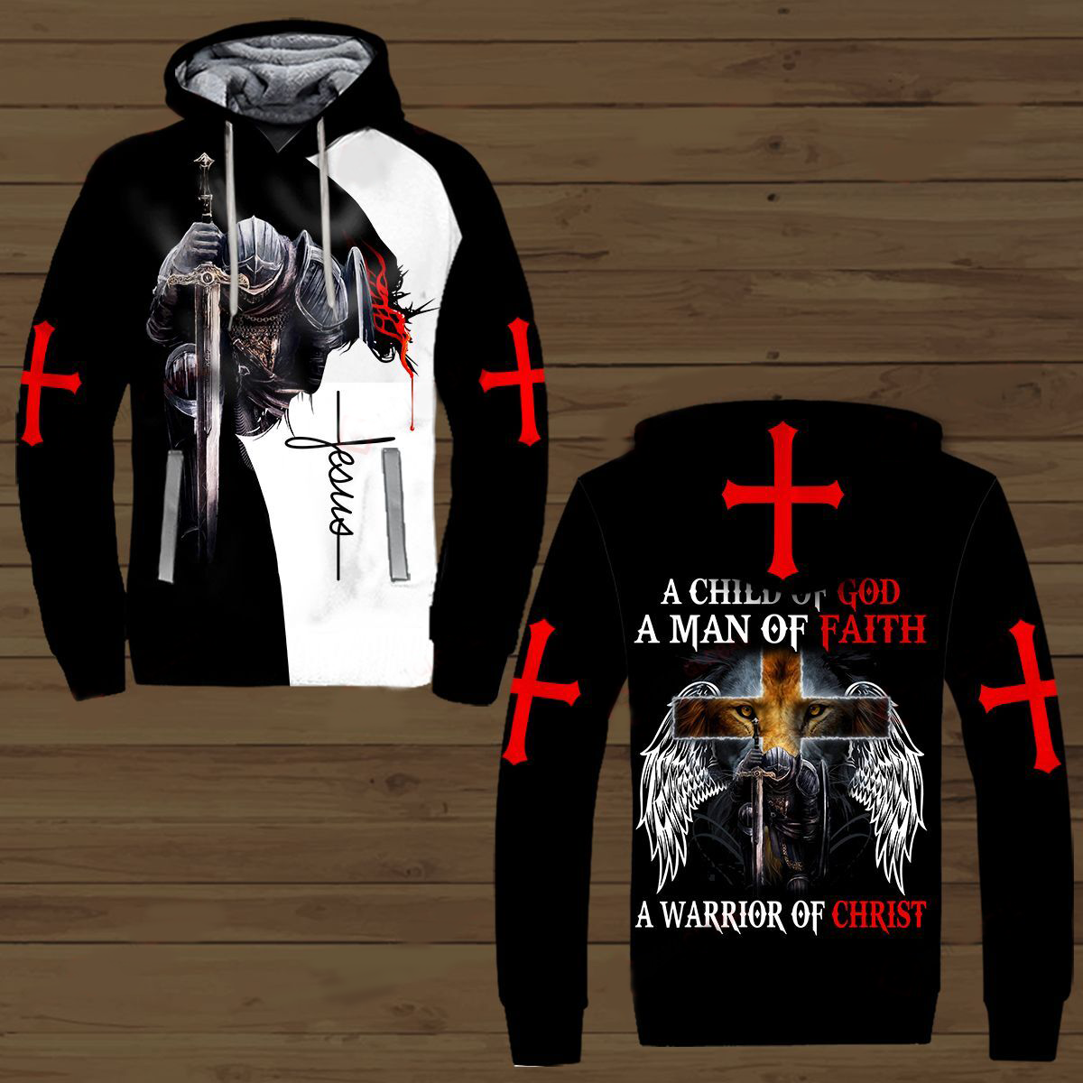 A Child Of God A Man Of Faith A Warrior Of Christ 3D All Over Printed Shirts