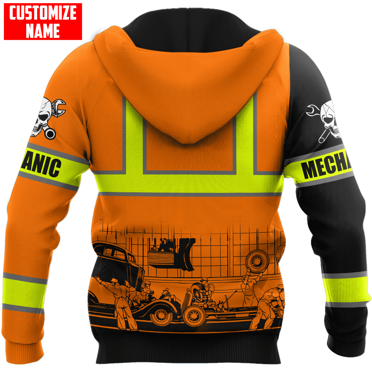 Tmarc Tee Personalized Name Mechanic 3D All Over Printed Unisex Shirts Safety