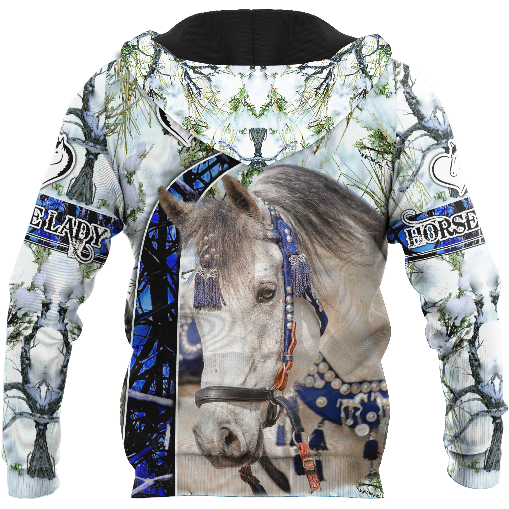Beautiful White Horse 3D All Over Printed Shirts For Men And Women MH25122001CL