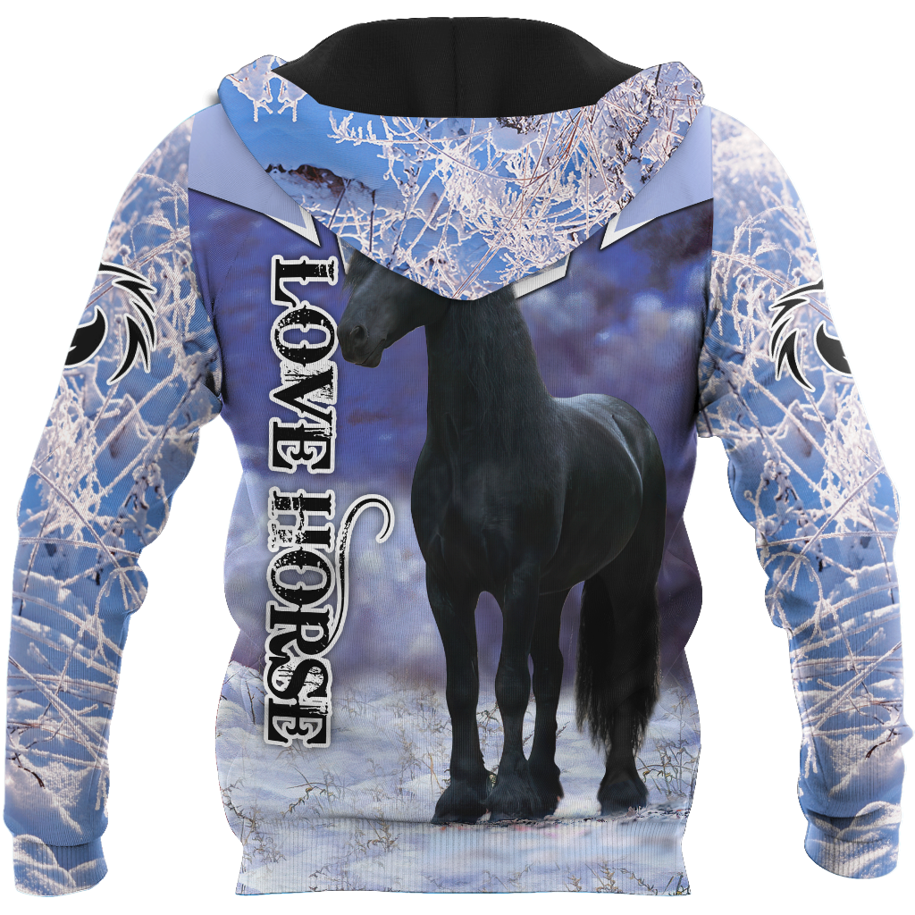 Beautiful Friesian Horse 3D All Over Printed Unisex Shirts MH23122005CL