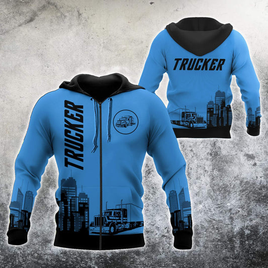 Trucker 3D All Over Printed Shirts For Men and Women