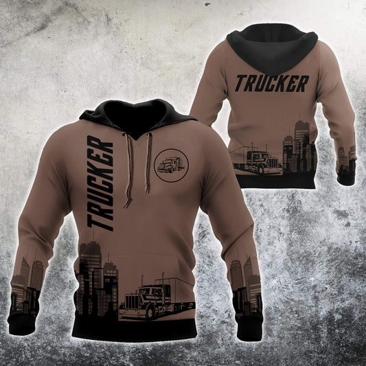 Trucker 3D All Over Printed Shirts For Men and Women