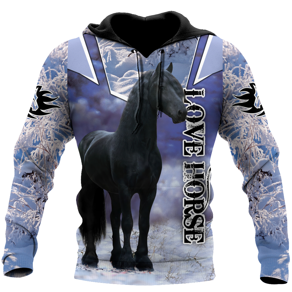 Beautiful Friesian Horse 3D All Over Printed Unisex Shirts MH23122005CL