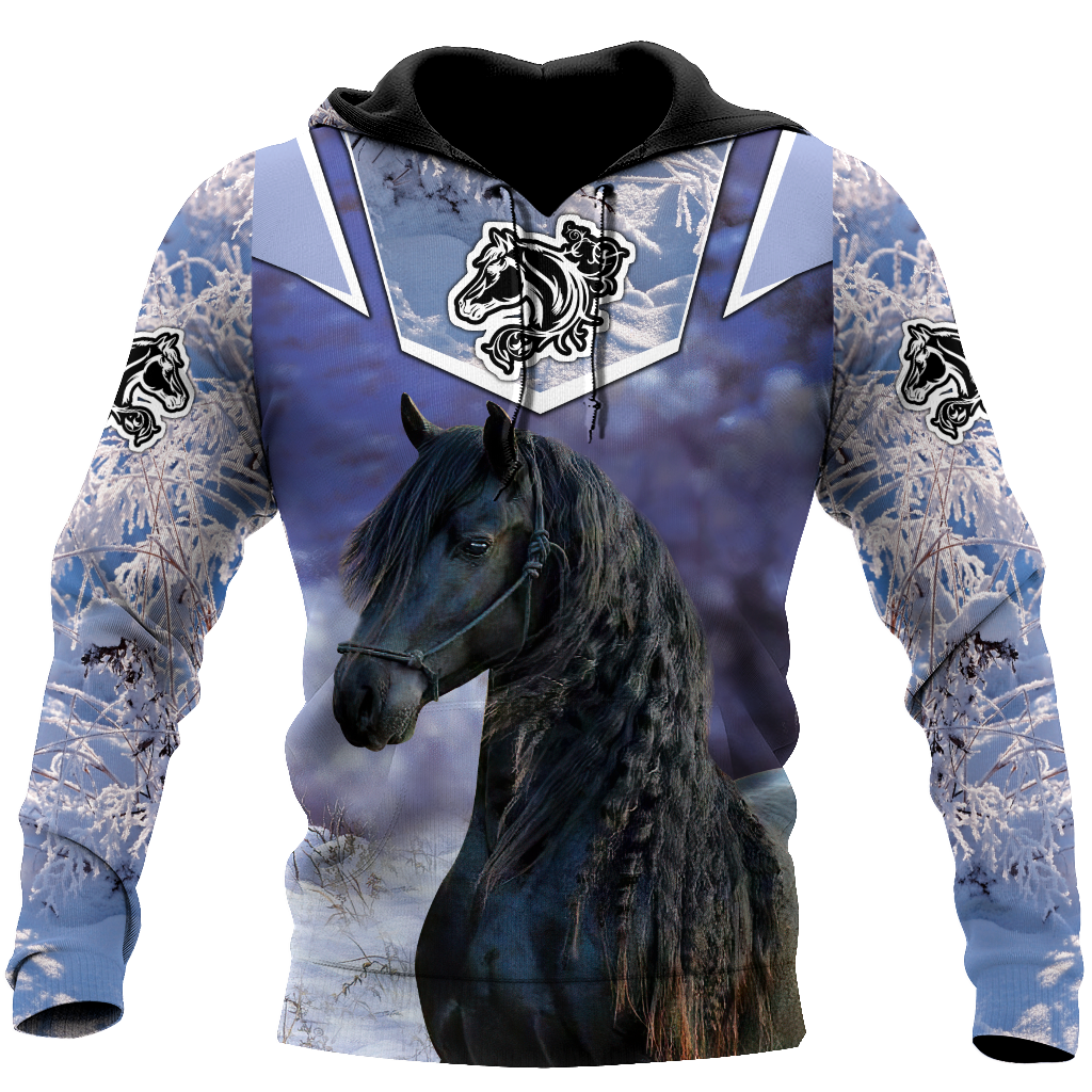 Beautiful Friesian Horse 3D All Over Printed Unisex Shirts MH23122004CL