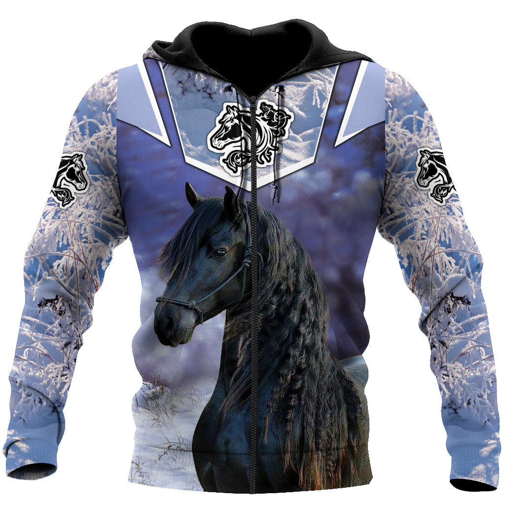 Beautiful Friesian Horse 3D All Over Printed Unisex Shirts MH23122004CL