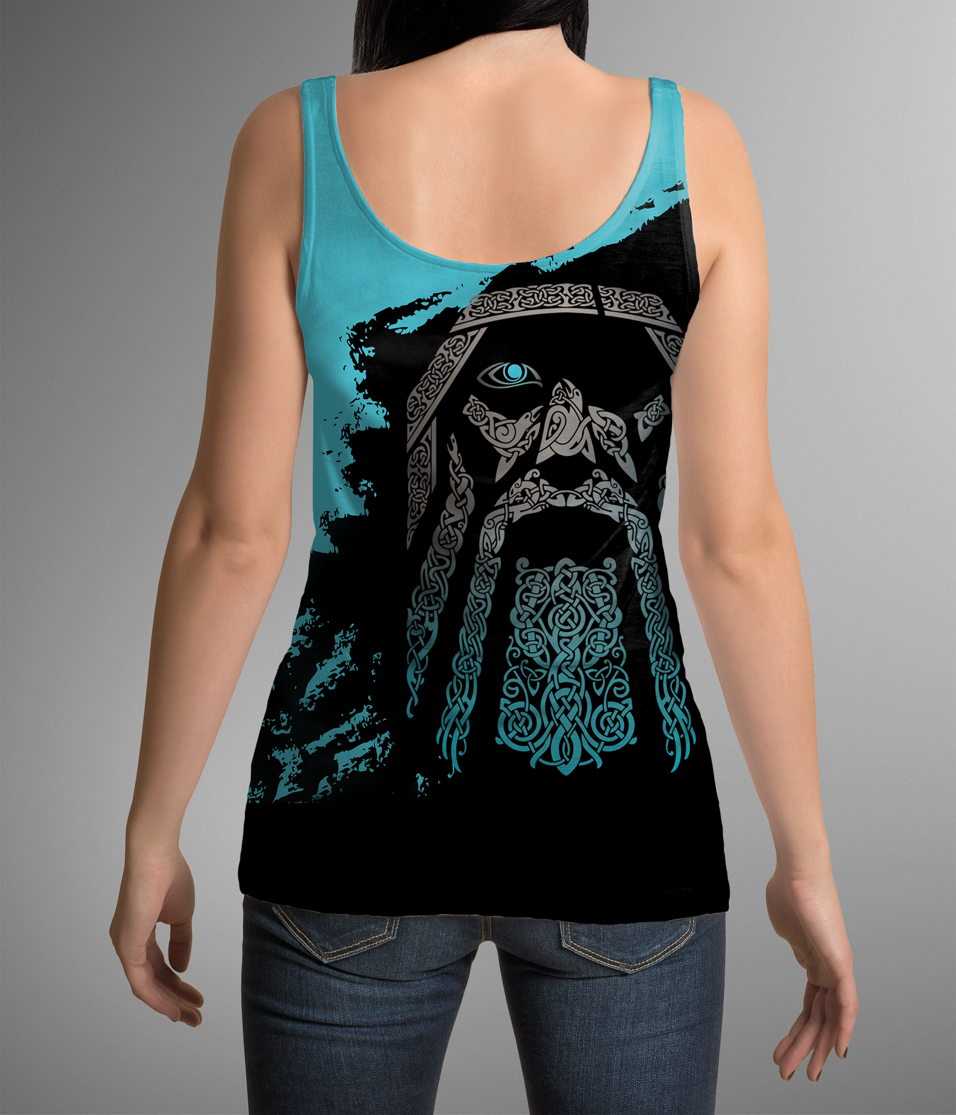 Viking Odin - Wotan Special Blue Pullover - Amaze Style™-ALL OVER PRINT HOODIES