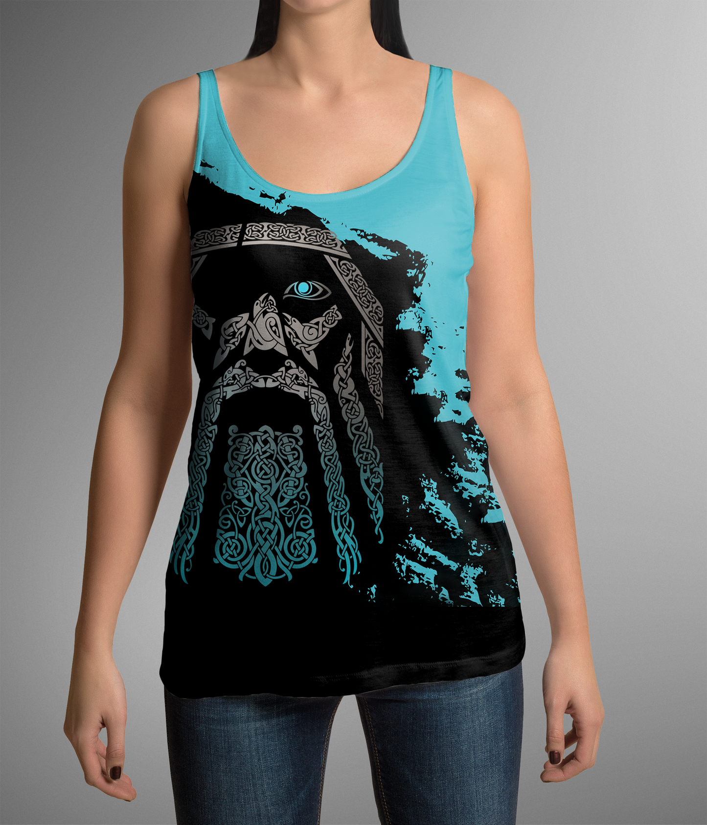 Viking Odin - Wotan Special Blue Pullover - Amaze Style™-ALL OVER PRINT HOODIES