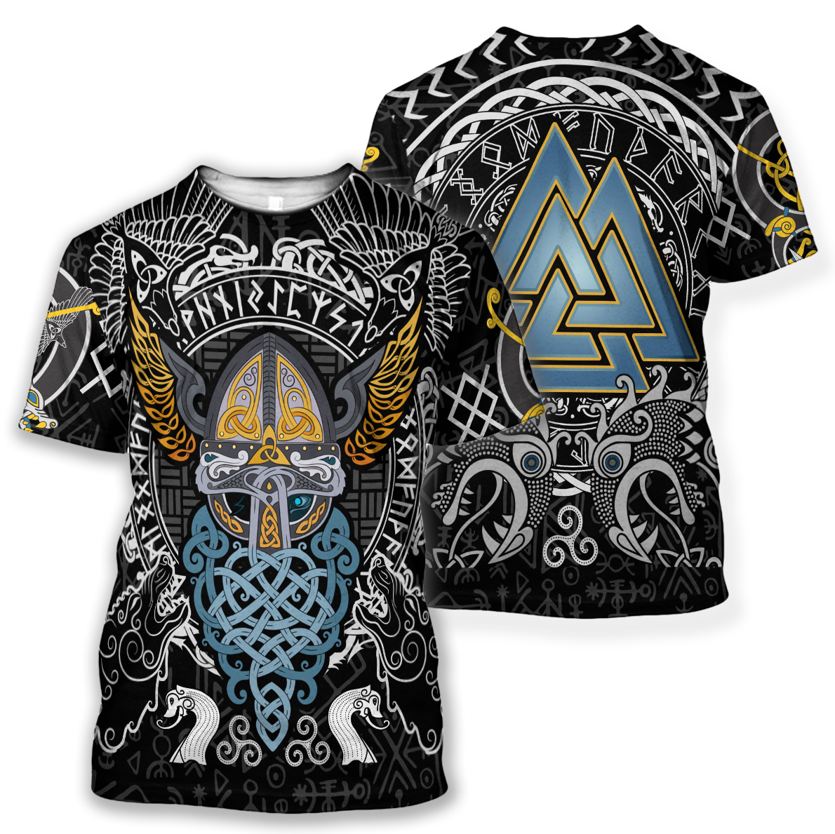 Viking Odin - Wotan Pullover Hoodie A0 - Amaze Style™-ALL OVER PRINT HOODIES