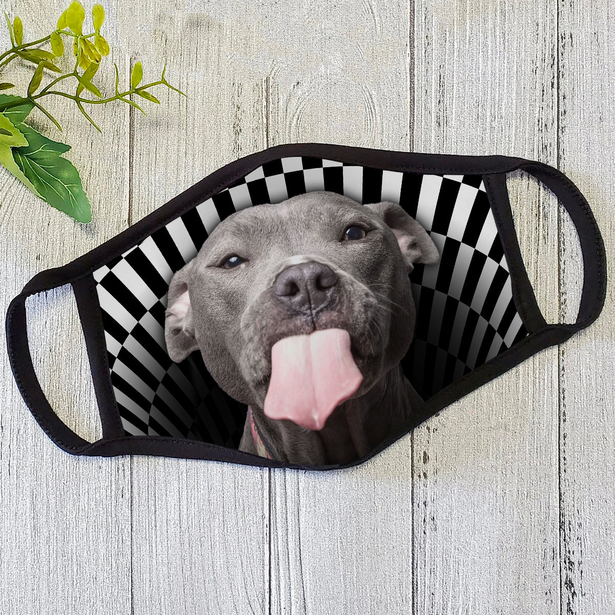 Dog Mask Pitbull Mask Polyblend Face Mask HG