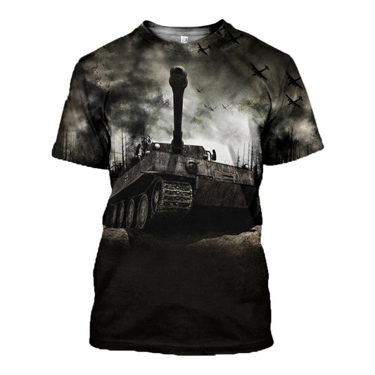 3D All Over Printed Tiger tank T-shirt Hoodie - Amaze Style™-Apparel