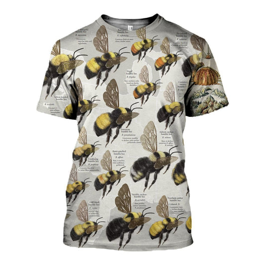 3D All Over Printed Bumble Bees Shirts - Amaze Style™-Apparel