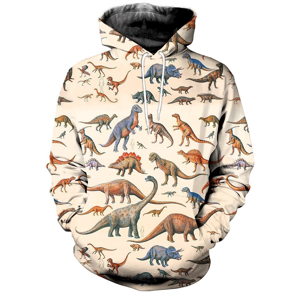 3D All Over Printed Types of Dinosaurs Shirts And Shorts - Amaze Style™-3D All Over Printed Clothes