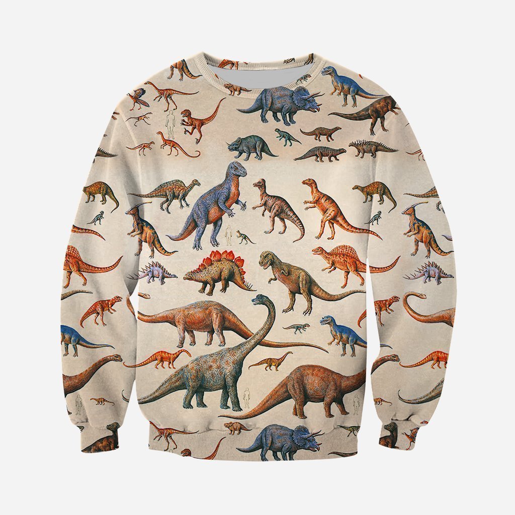 3D All Over Printed Types of Dinosaurs Shirts And Shorts - Amaze Style™-3D All Over Printed Clothes