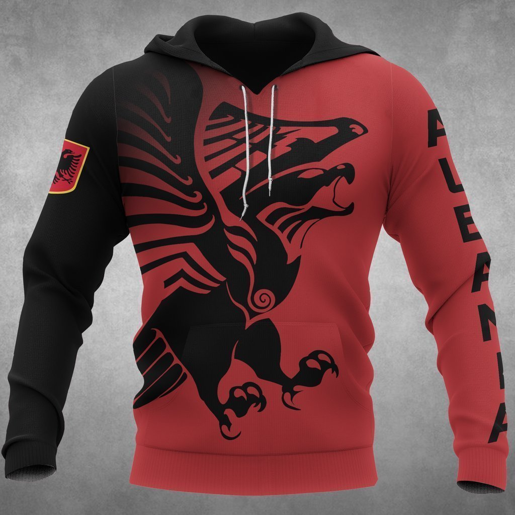 Albania Eagle Hoodies HC1704 - Amaze Style™-Apparel