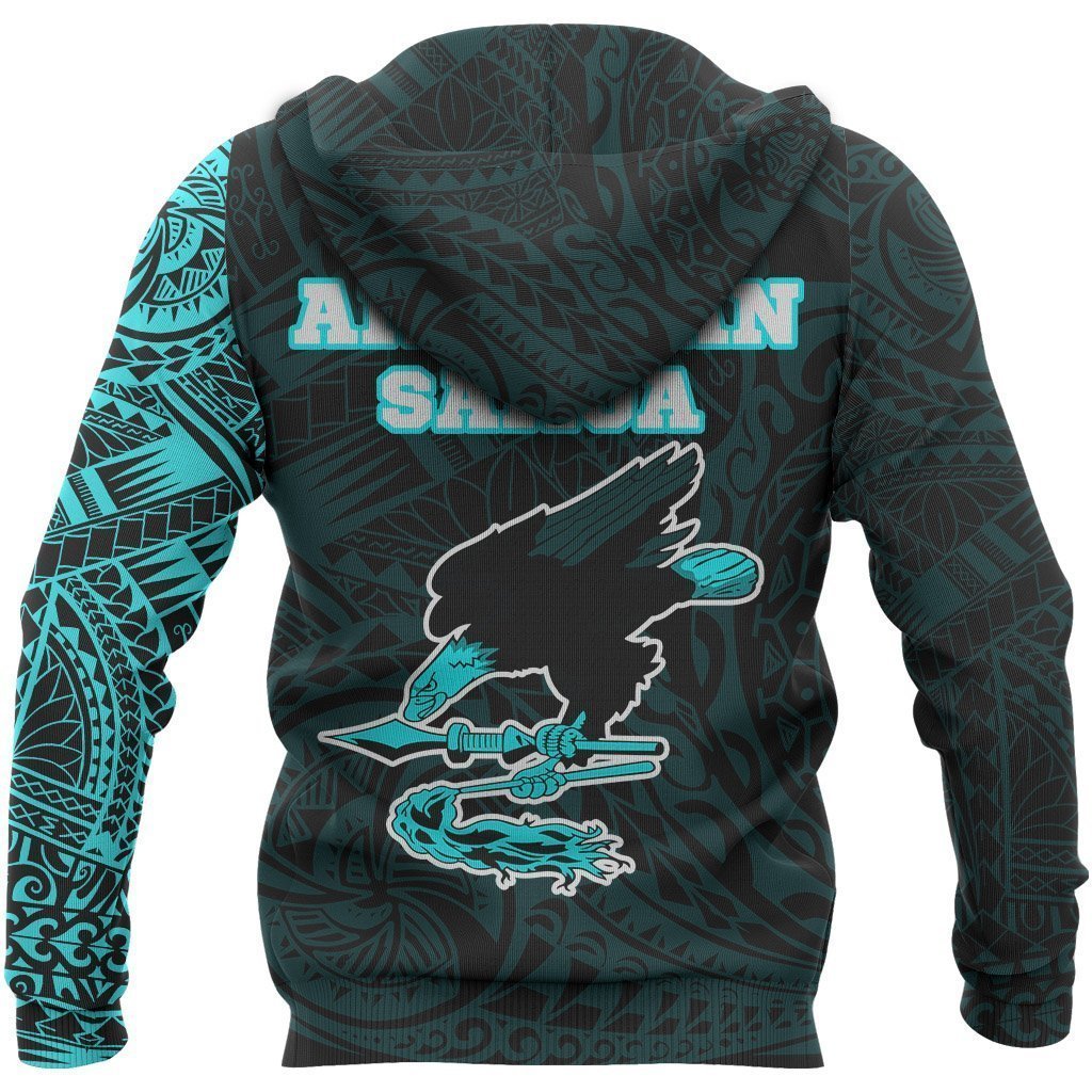 American Samoa In My Heart Polynesian Hoodie Blue PL - Amaze Style™-Apparel