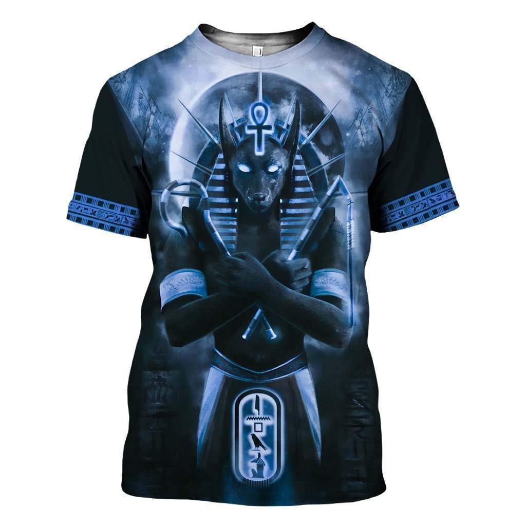 Anubis Blue 3D All Over Printed Clothes - Amaze Style™-Apparel