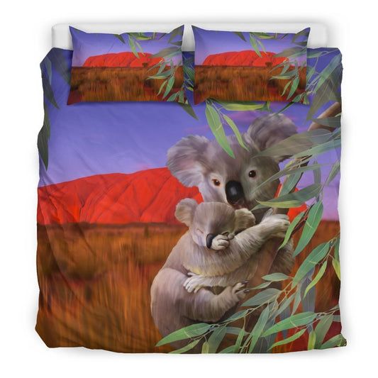 Australia Koala And Baby Duvet Cover K5 - Amaze Style™-BEDDING SETS