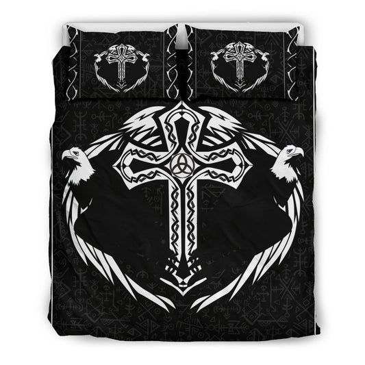 Viking- Twin Eagle Cross Bedding Set NN8 - Amaze Style™-BEDDING SETS