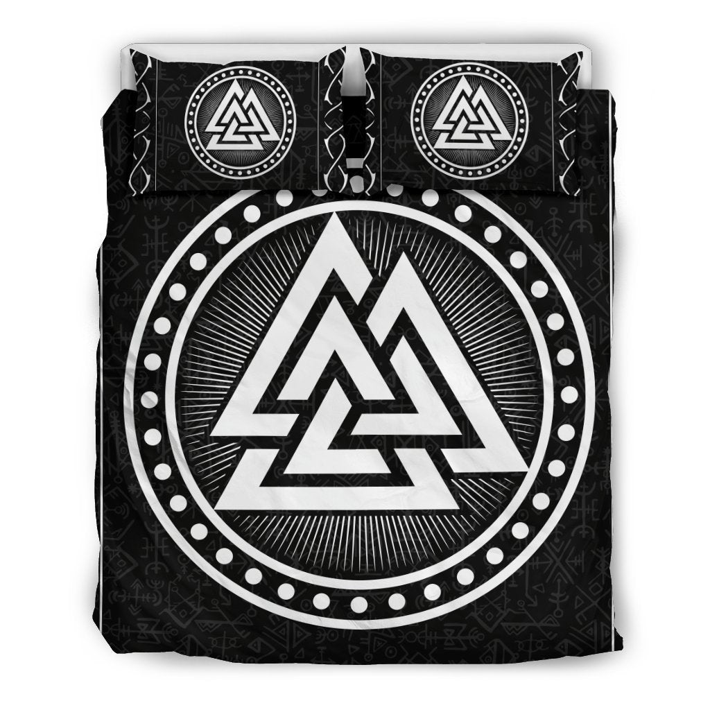 Viking- Valknut Ancient Pagan Nordic Germanic Bedding Set NN8 - Amaze Style™-BEDDING SETS