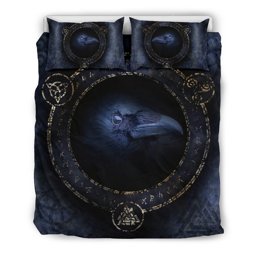 Viking Odin's Raven Bedding Sets A6 - Amaze Style™-BEDDING SETS