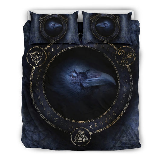 Viking Odin's Raven Bedding Sets A6 - Amaze Style™-BEDDING SETS
