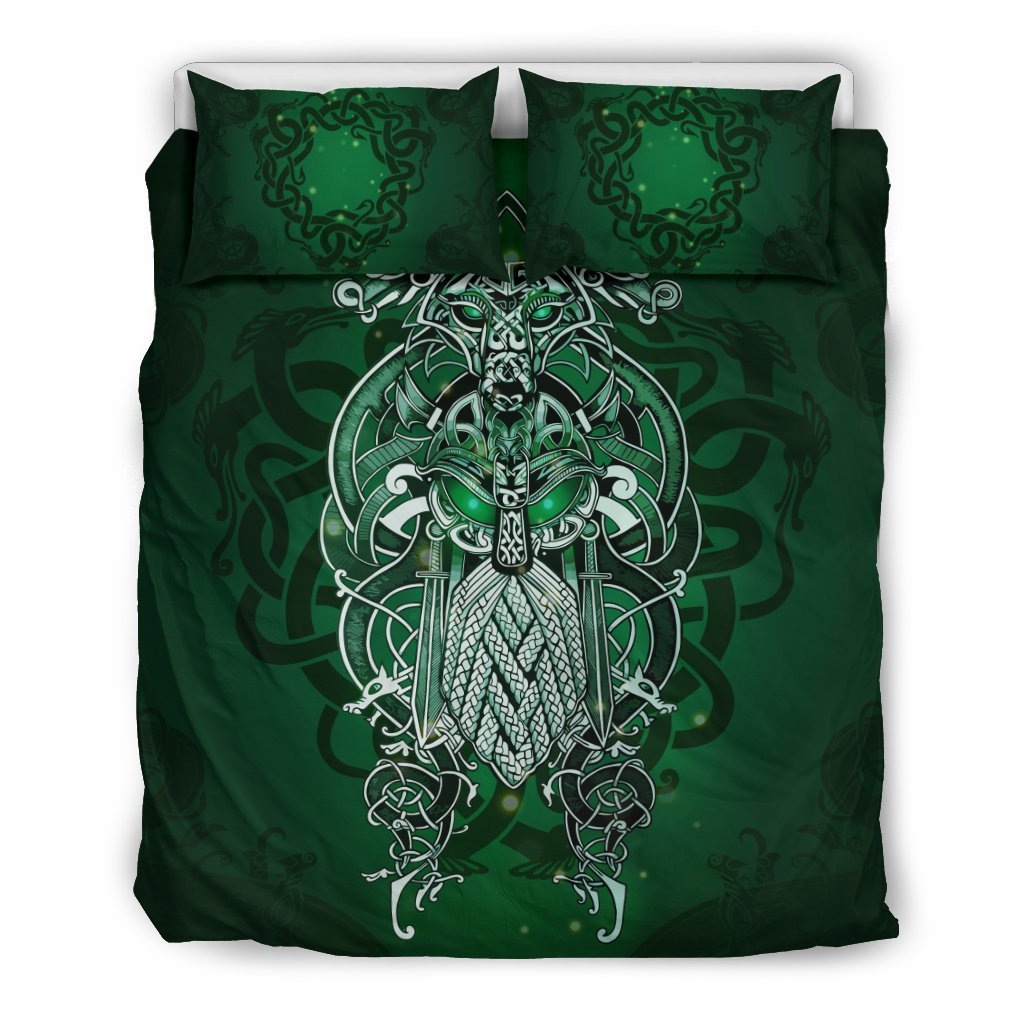 Viking Bedding Set - Fenrir & Tyr Symbol A0 - Amaze Style™-BEDDING SETS