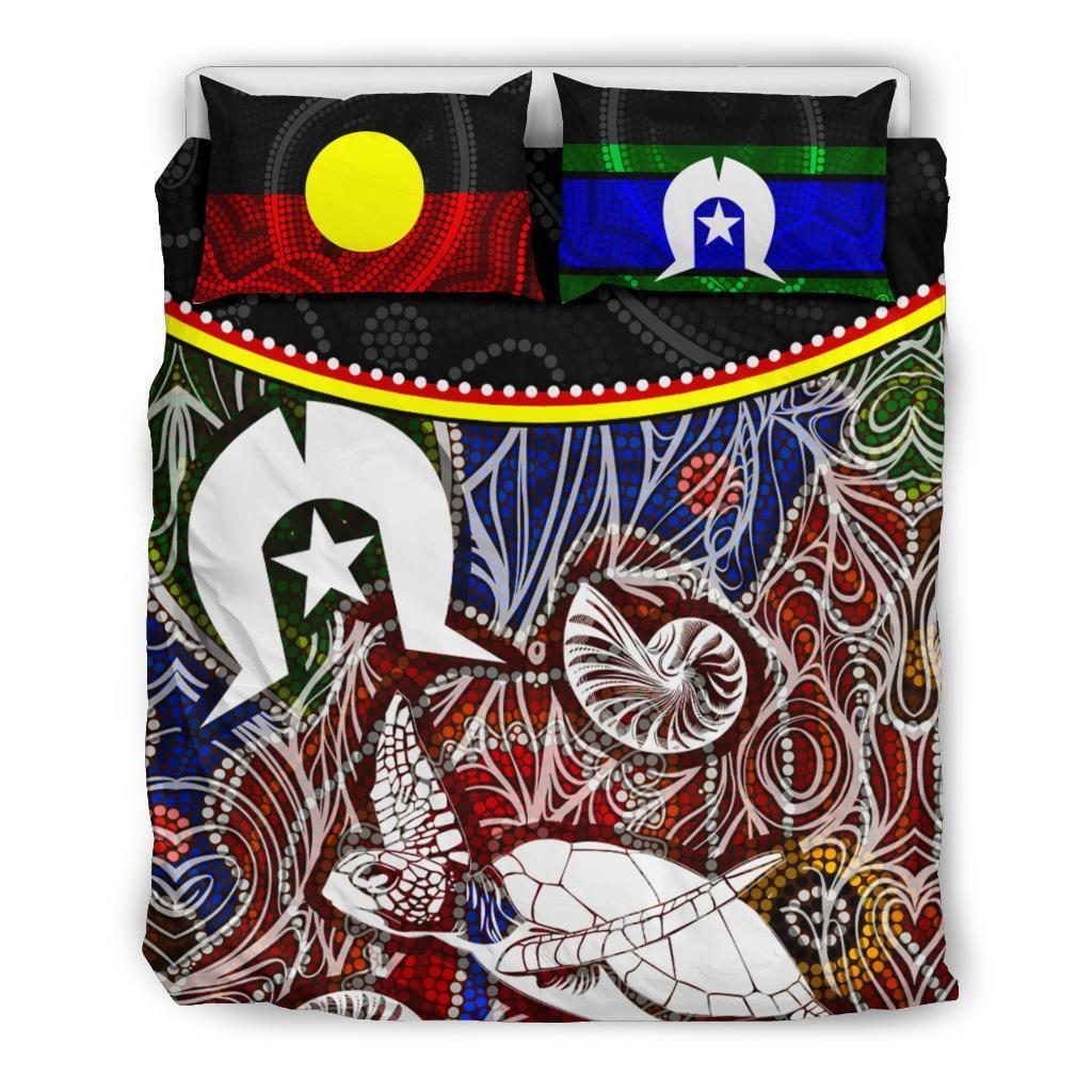 Bedding Set - Aboriginal Dot In Naidoc Week Style