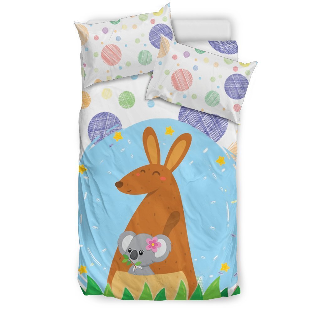 Australia Bedding Set -  Kangaroo and Koala - BN04 - Amaze Style™-BEDDING SETS