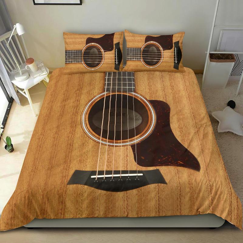 Wood Guitar Bedding Set 2