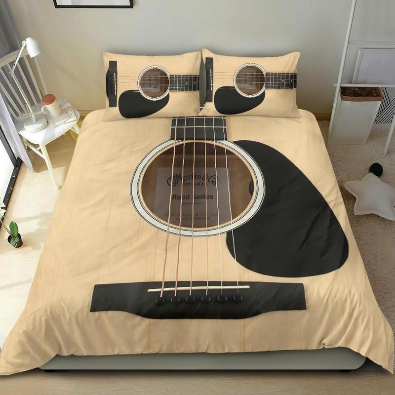 Wood Guitar Bedding Set