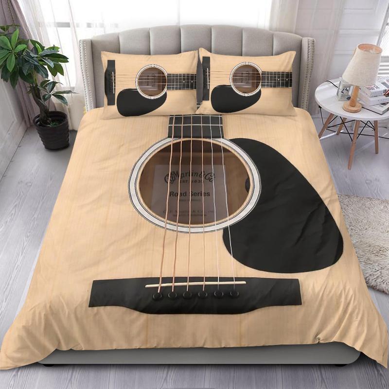 Wood Guitar Bedding Set