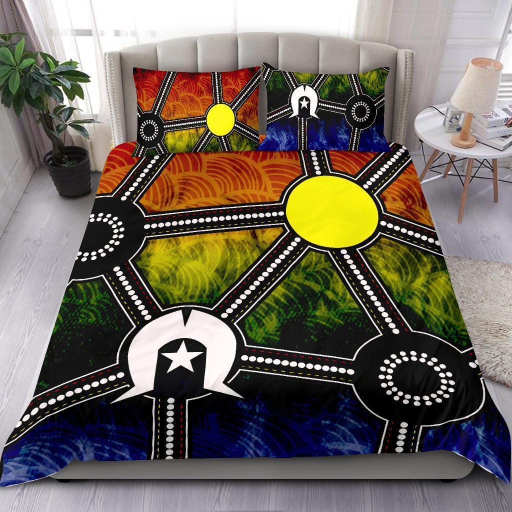 Aboriginal Duvet Cover Heal Spirit Naidoc Australia Culture design print Bedding set