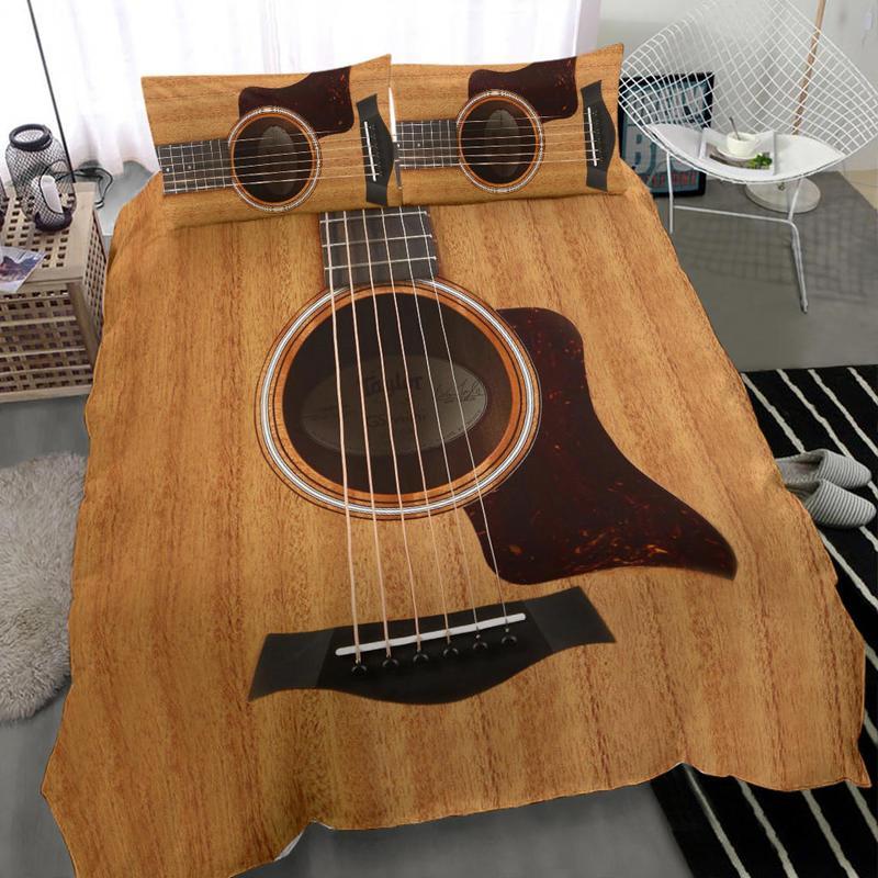 Wood Guitar Bedding Set 2