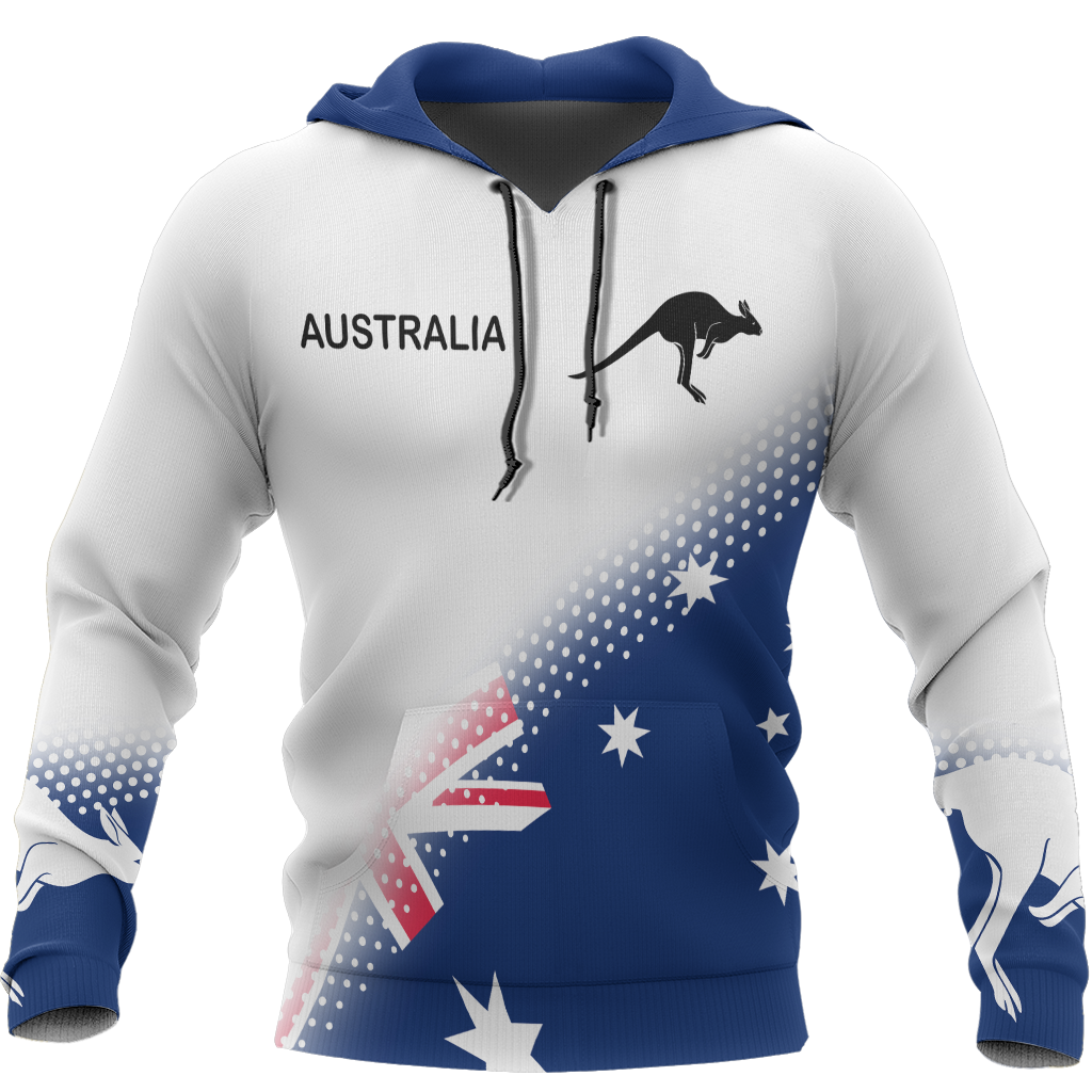 Australia Flag Zip Hoodie Dots Version PL - Amaze Style™-Apparel