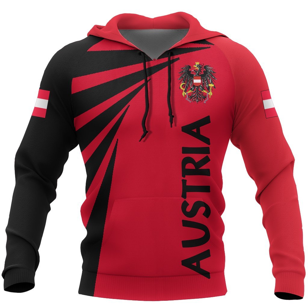 Austria Hoodie Coat Of Arms - Tornado Version AF-NVD1034 - Amaze Style™-Apparel