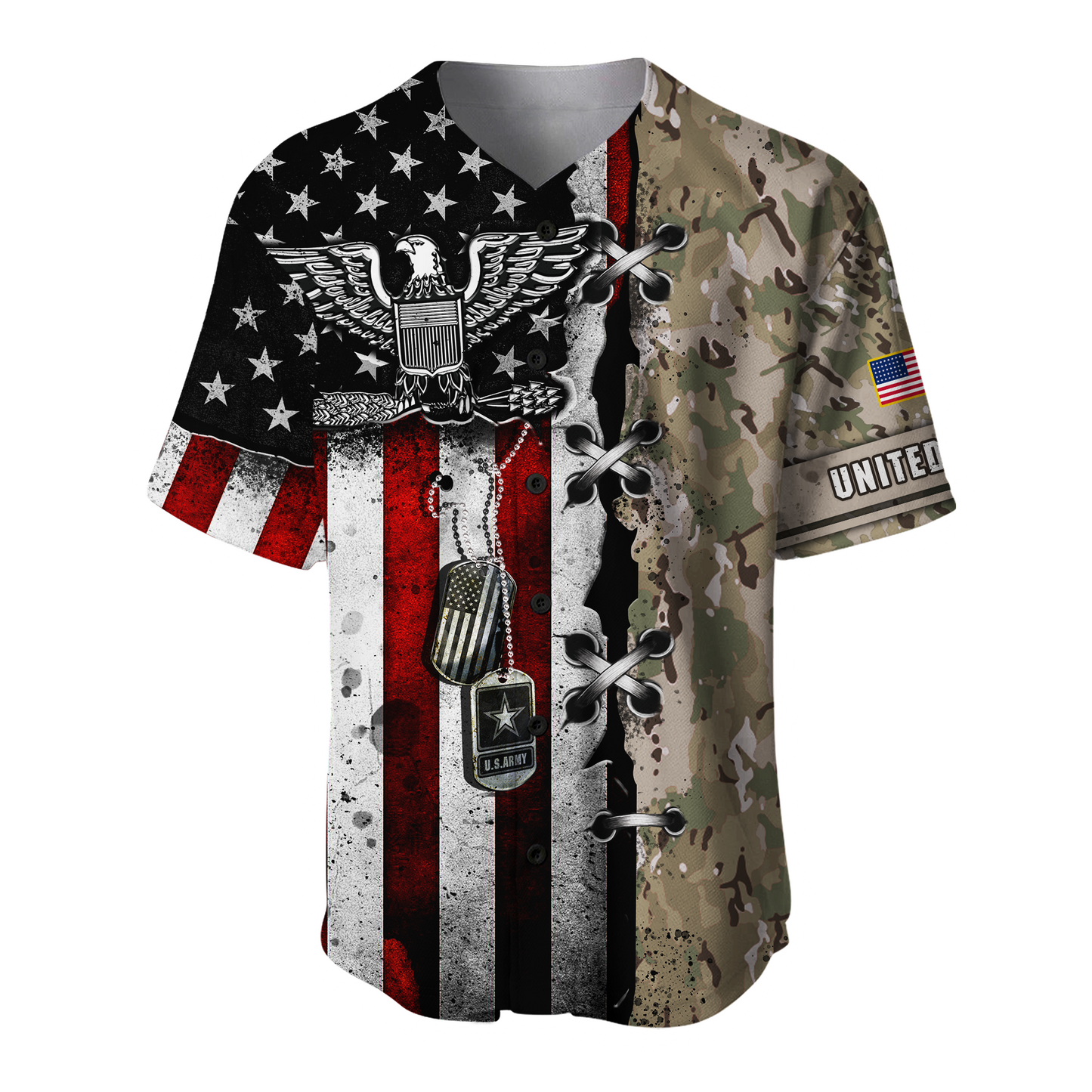 US Army Veteran American Flag 3D All Over Printed Shirts
