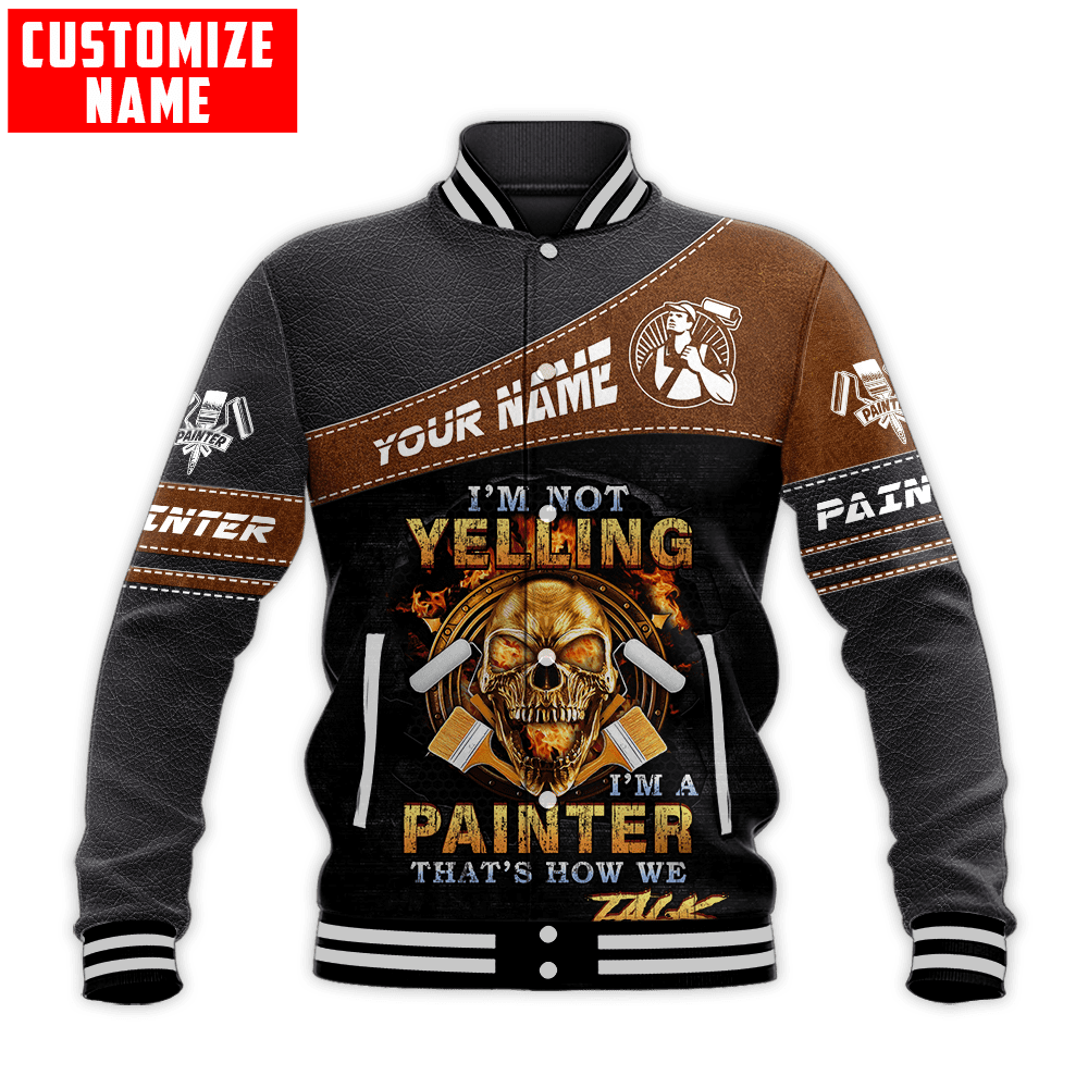 Tmarc Tee Personalized Name Painter 3D All Over Printed Unisex Shirts Leather Texture Ver 3